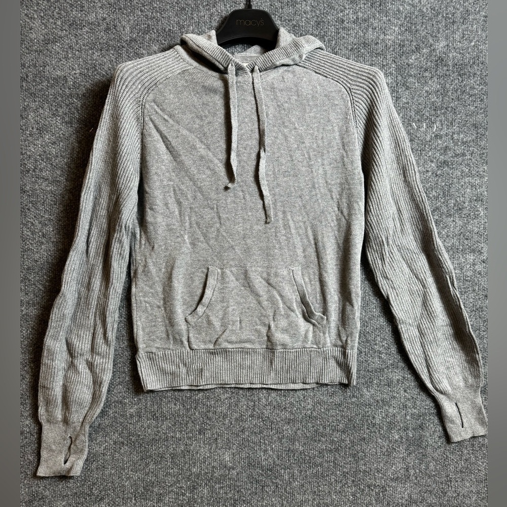 Style & Co Grey Ribbed Sweater / Hoodie - Size Small, NWT